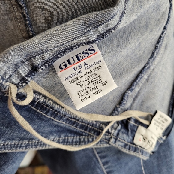 Vintage GUESS denim mini dress halter - Picture 9 of 10